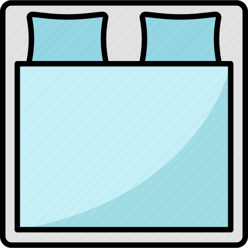Bed, bedroom, double bed, furniture, interior, sleep icon - Download on Iconfinder