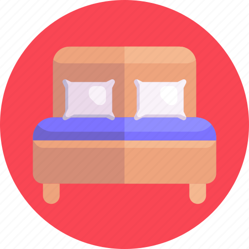 Bedroom, pillow, furniture, bed icon - Download on Iconfinder