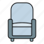 chair, seat, armchair, furniture 
