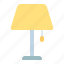 lamp, bed, room, furniture 