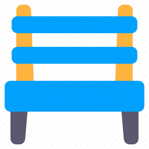Bench, chair, seat, park, outside icon - Download on Iconfinder