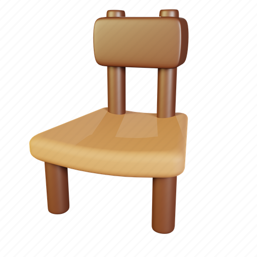 Chair, furniture, meuble, home, interior 3D illustration - Download on Iconfinder