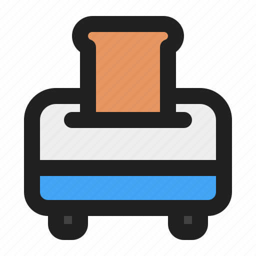 Toaster, bread, toast, breakfast, kitchen, appliance, cooking icon - Download on Iconfinder