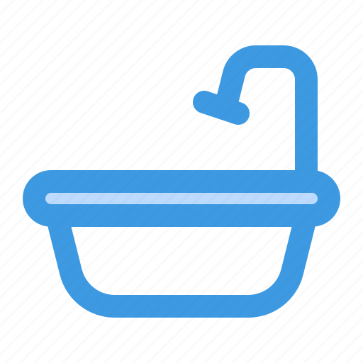 Bathtub, bath, bathroom, clean, interior, room, water icon - Download on Iconfinder
