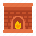 fireplace, chimney, furniture, warm