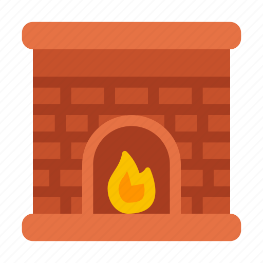 Fireplace, chimney, furniture, warm icon - Download on Iconfinder