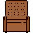 armchair, fabric, furniture, leather, livingroom
