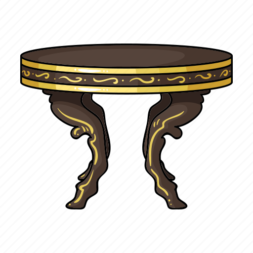 Design, furniture, home, interior, round, style, table icon - Download on Iconfinder