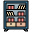 bookcase, books, shelf, bookshelf, furniture