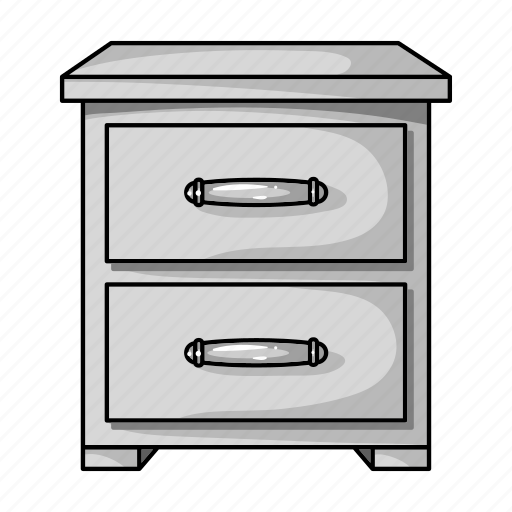 Bedside, design, furniture, interior, object, room, table icon - Download on Iconfinder