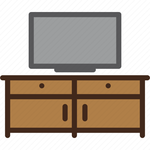 Cupboard, furniture, rack, television, tv icon - Download on Iconfinder