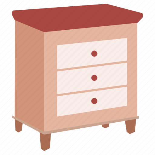 Bedside, cabinet, cupboard, drawers, night, nightstand, table icon - Download on Iconfinder
