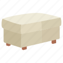 foot, footrest, furniture, ottoman, poof, rest, stool