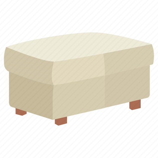 Foot, footrest, furniture, ottoman, poof, rest, stool icon - Download on Iconfinder