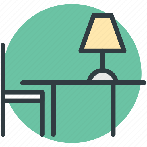 Chair, furniture, study desk, study table, table icon - Download on Iconfinder