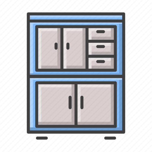 Cupboard, cabinet, wardrobe, drawer, furniture, interior icon - Download on Iconfinder