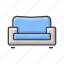 sofa, couch, chair, armchair, furniture, interior, seat 