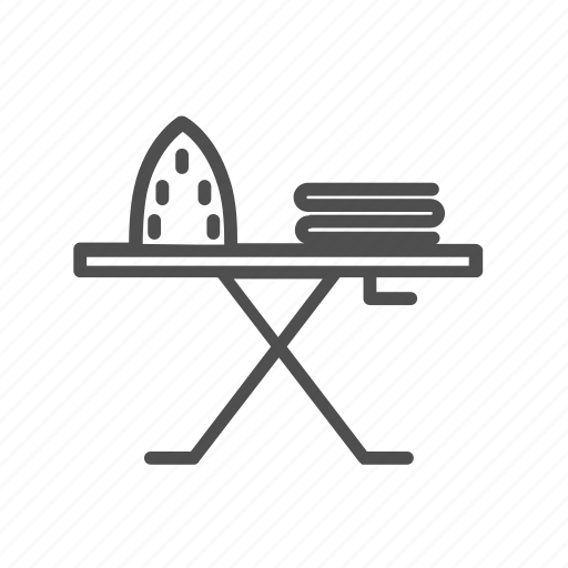 Decor, decoration, furniture, home, interior, iron, ironing board icon - Download on Iconfinder