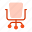 chair, furniture, home, office, wheels, with, work 