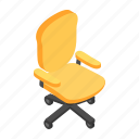 businessman, chair, desk, interior, isometric, office, work