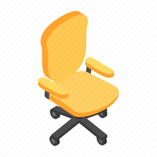 Businessman, chair, desk, interior, isometric, office, work icon - Download on Iconfinder