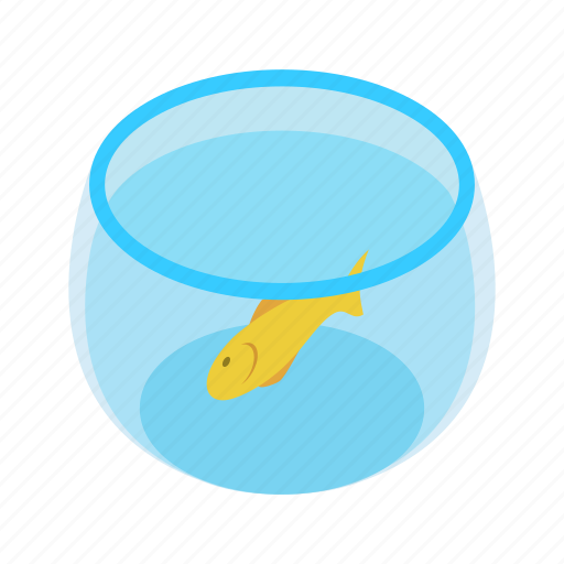 Aquarium, fish, gold, isometric, orange, water, yellow icon - Download on Iconfinder