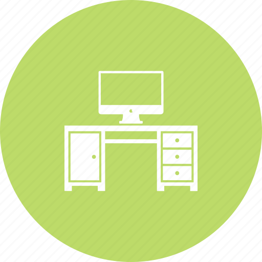 Computer, computer desk, computer table, office icon - Download on Iconfinder