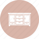 cabinet, cupboard, desk drawers, drawers, storag