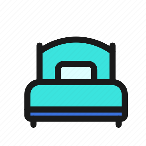 Single, bed, bedroom, twin, household, furniture icon - Download on Iconfinder
