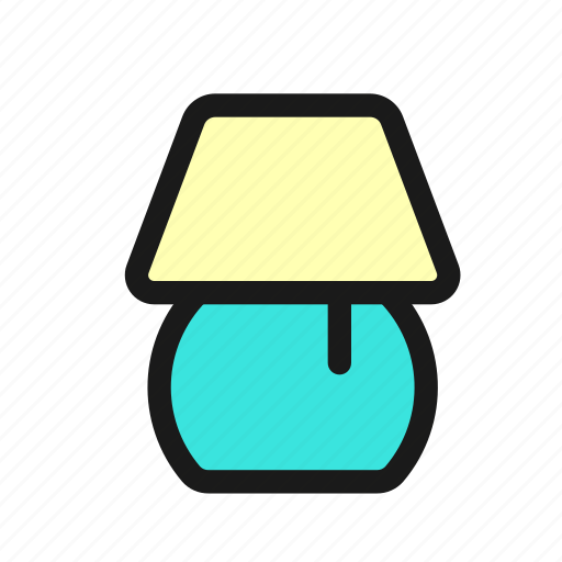 Table, lamp, night, light, reading, household, furniture icon - Download on Iconfinder