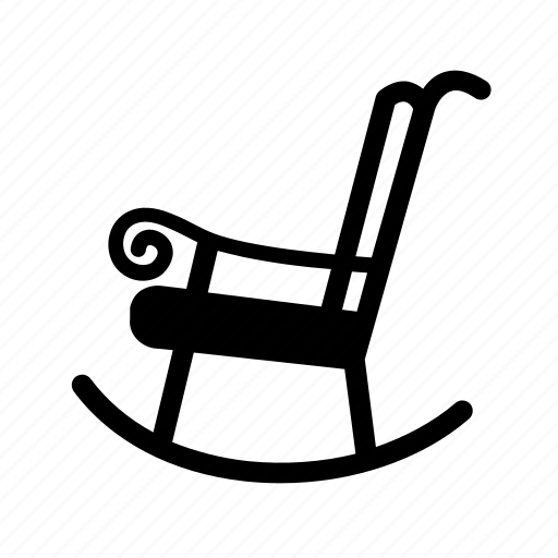 Chair, furniture, household, rocker, rocking chair, sit icon - Download on Iconfinder