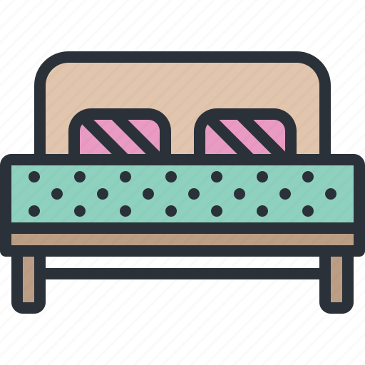 Bed, bedroom, furniture, household, room, sleep icon - Download on Iconfinder
