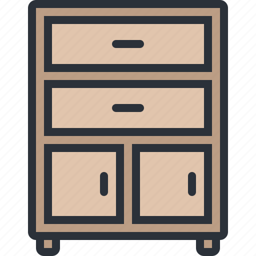 Drawers, furniture, home, household, room, wardrobe icon - Download on Iconfinder