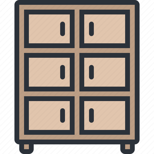 Drawers, furniture, home, household, room, wardrobe icon - Download on Iconfinder
