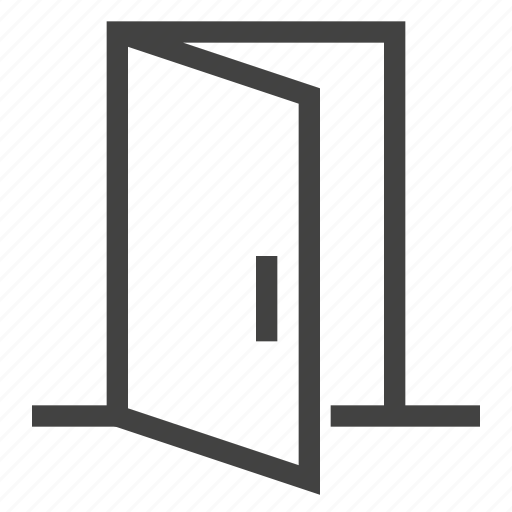 Door, entrance, entry, furniture, interior, open icon - Download on Iconfinder