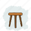 stool, chair, couch, furniture, interior, pendraw 