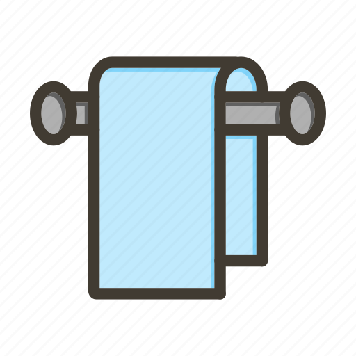 Towel rack, hotel, home, service, towel icon - Download on Iconfinder