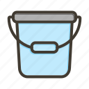 water bucket, garden bucket, pail, plastic bucket, washroom