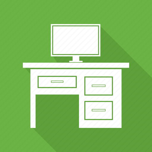 Computer, computer desk, computer table, office icon - Download on Iconfinder