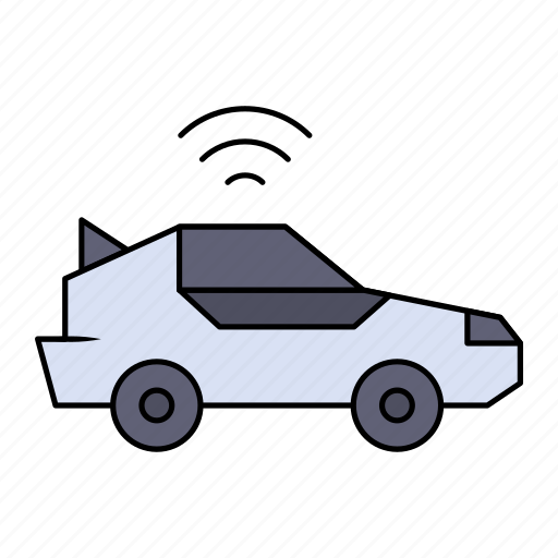 Automated, automotive, autonomous, car, self driving, vehicle, wireless icon - Download on Iconfinder