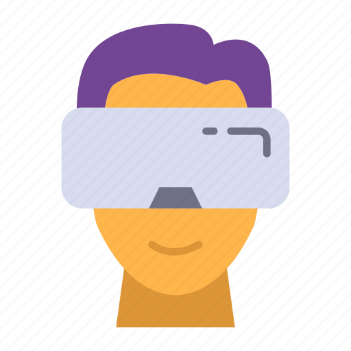 Box, digital, gaming, glasses, goggles, man, vr icon - Download on Iconfinder