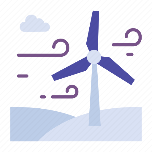 Electricity, energy, generator, power, turbine, wind, windmill icon - Download on Iconfinder
