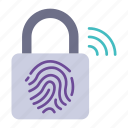 fingerprint, key, lock, protection, safety, security, wireless