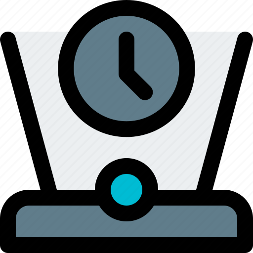 Time, hologram, clock icon - Download on Iconfinder