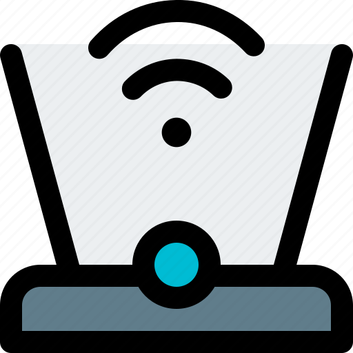 Wireless, hologram icon - Download on Iconfinder