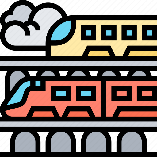 Speed, train, rail, transportation, station icon - Download on Iconfinder