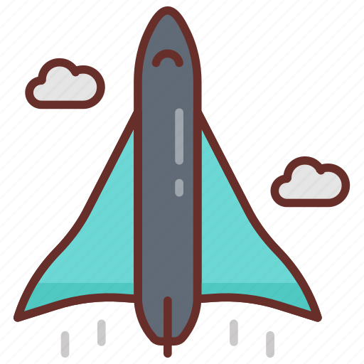 Hypersonic, transport, airplane, missile, spacecraft, vehicle icon - Download on Iconfinder