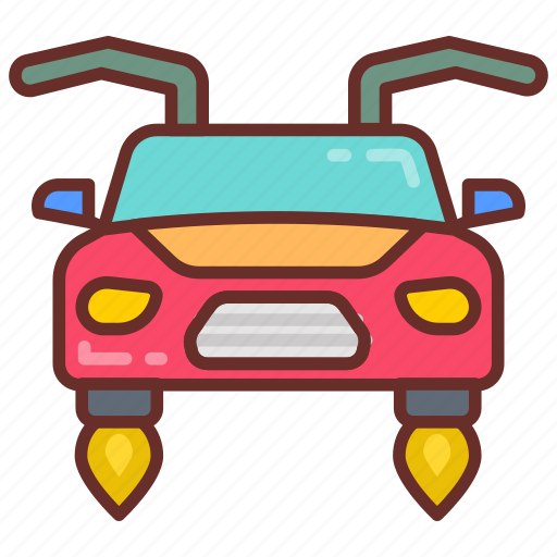 Flying, car, machine, aerial, floating, vehicle icon - Download on Iconfinder