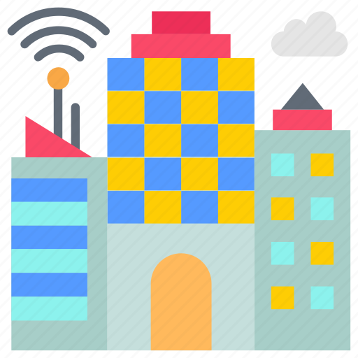 Smart, buildings, technology, facilities, skyscraper, advanced, sensor icon - Download on Iconfinder