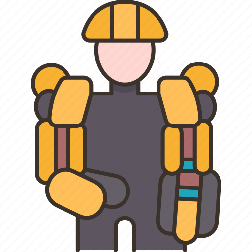 Exoskeleton, powered, wearable, robotic, assistive, technology icon - Download on Iconfinder